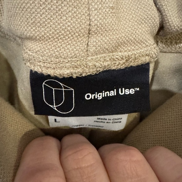 Original Use Tan Jogger Pants - Picture 3 of 4